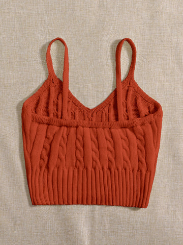 Essnce Cable Knit Cami Top