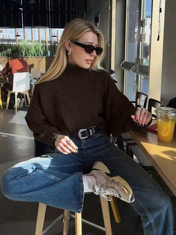 Simple Commuting Style Sweater