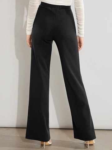 Firerie Solid High Waist Wide Leg Pants