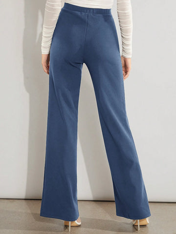 Firerie Solid High Waist Wide Leg Pants
