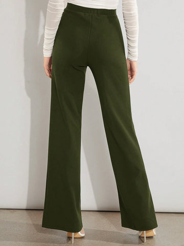 Firerie Solid High Waist Wide Leg Pants