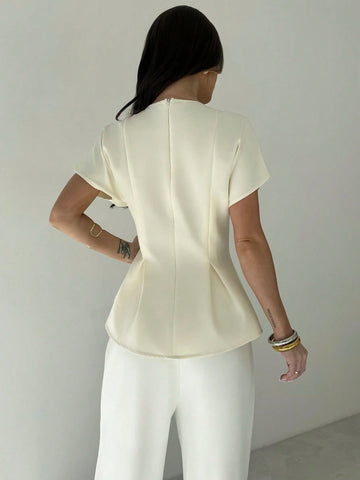 Elegant Mature Smart Casual Office Dinner Brunch Shirt