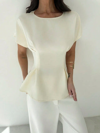 Elegant Mature Smart Casual Office Dinner Brunch Shirt
