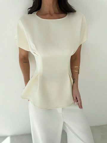 Elegant Mature Smart Casual Office Dinner Brunch Shirt