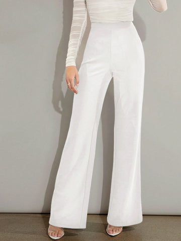 Firerie Solid High Waist Wide Leg Pants