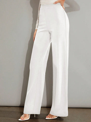 Firerie Solid High Waist Wide Leg Pants