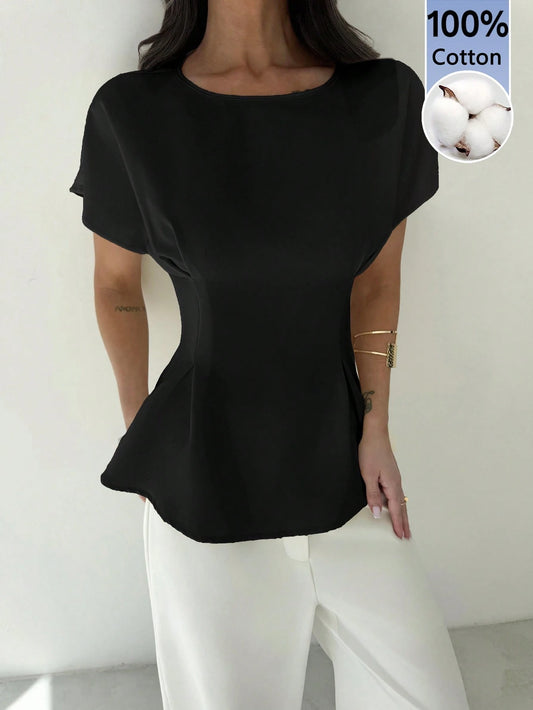 Elegant Mature Smart Casual Office Dinner Brunch Shirt