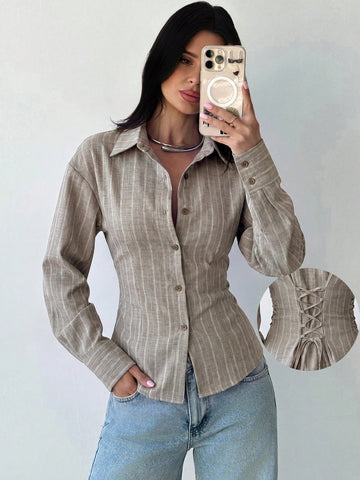Stripe Long Sleeve Shirt