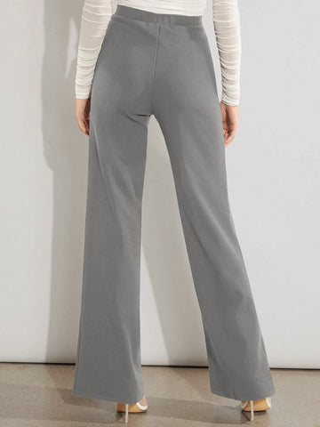 Firerie Solid High Waist Wide Leg Pants