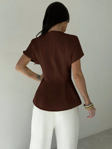 Elegant Mature Smart Casual Office Dinner Brunch Shirt