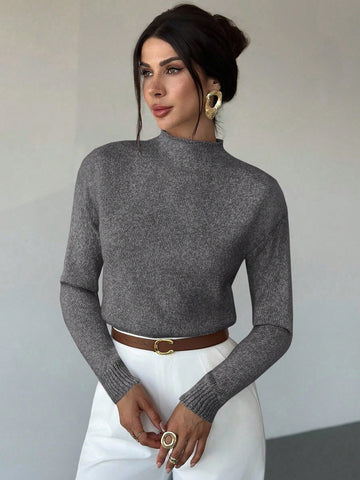 High Neck Loose Casual Versatile Knit Sweater Vest