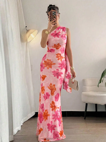 Elegant Off-Shoulder Hip Fishtail Dress