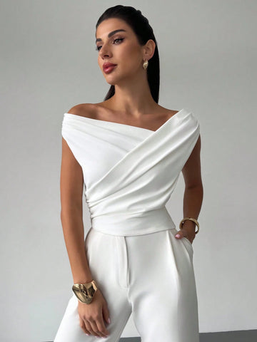 Firerie Women's Elegant Simple Refined Fashion Tops