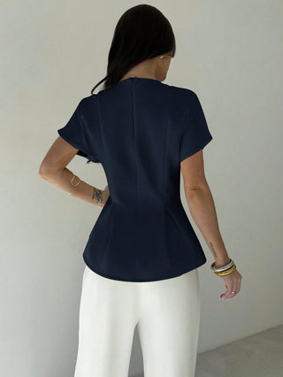 Elegant Mature Smart Casual Office Dinner Brunch Shirt