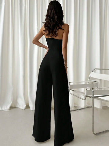 Firerie Women's Elegant New Luxury Modern Metal Decor Jumpsuit