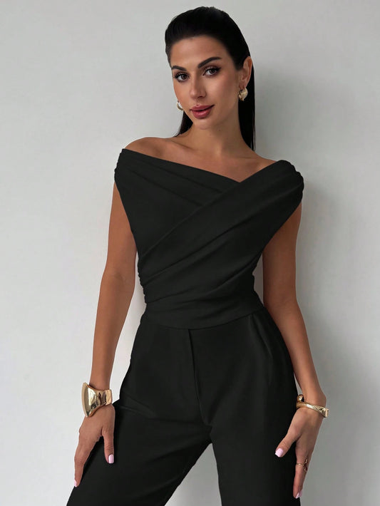 Firerie Women's Elegant Simple Refined Fashion Tops