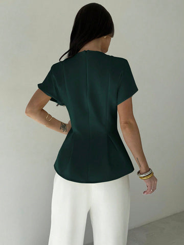 Elegant Mature Smart Casual Office Dinner Brunch Shirt