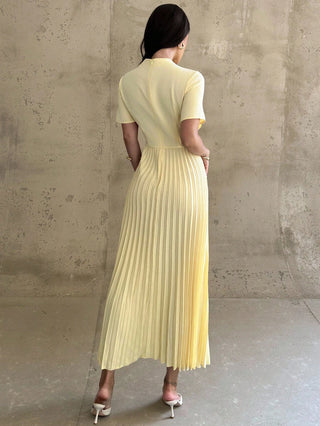 Dress With Draped Asymmetrical Hem And Pleated Details