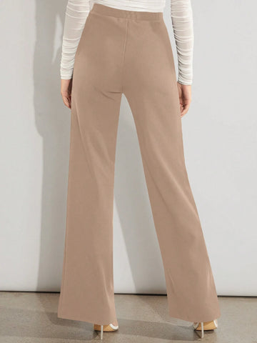 Firerie Solid High Waist Wide Leg Pants