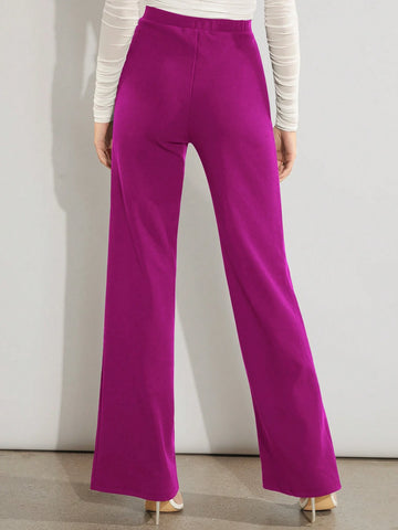 Firerie Solid High Waist Wide Leg Pants