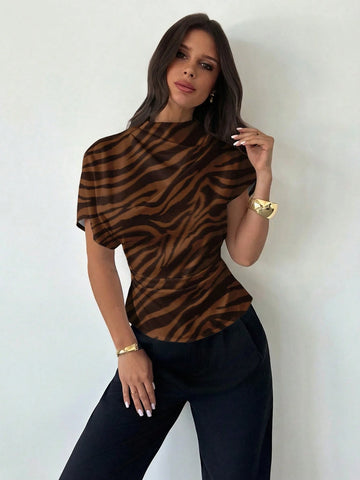 Tie-Dye Print Blouse