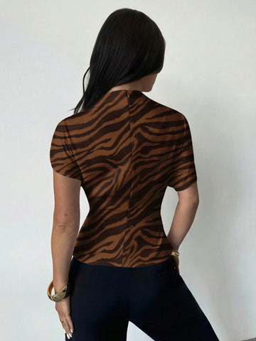 Tie-Dye Print Blouse