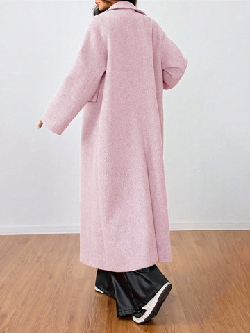 Lunessa Casual Long Woolen Collar Jacket