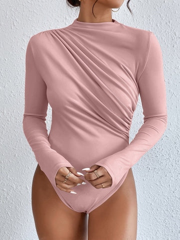 Frenchy Ruched Slim Fit Bodysuit