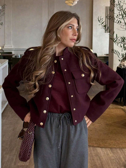 Single Breasted Female Fashion Casual Coats