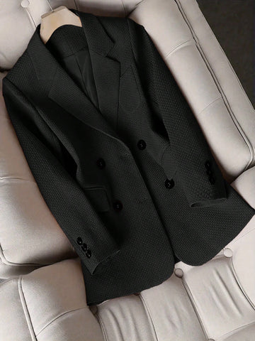 Women's Blazer Collar Long Sleeve Top