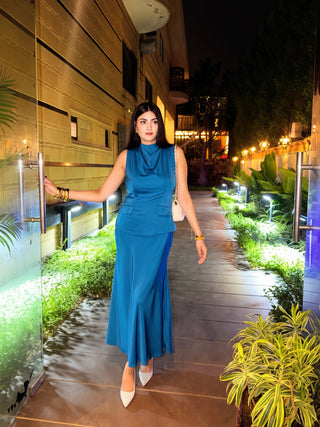 Women's Luxury Satin Maxi Dress