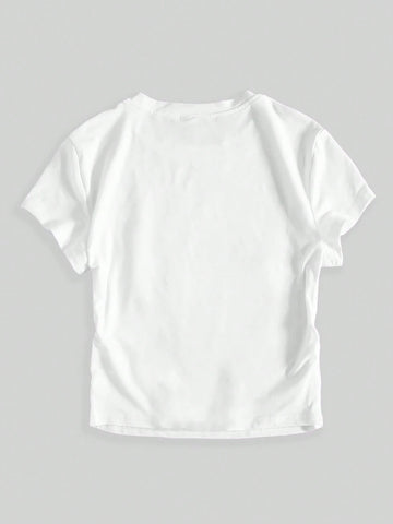 Women's Printed Casual Short Sleeve Round Neck T-Shirt