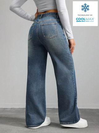 Casual Versatile Straight-Leg Jeans