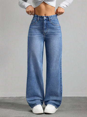 Casual Versatile Straight-Leg Jeans