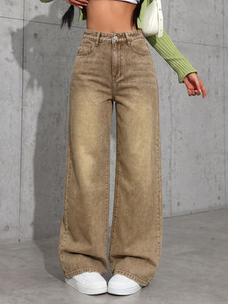 Casual Versatile Straight-Leg Jeans
