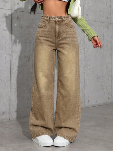 Casual Versatile Straight-Leg Jeans