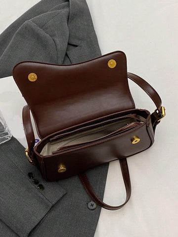 Minimalist Flap Square Bag For Teen Girls