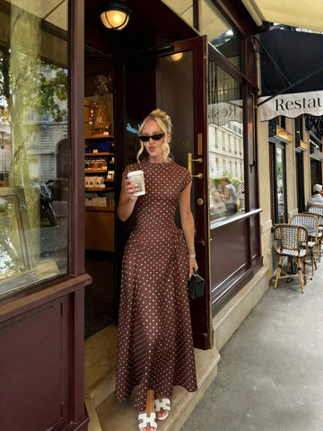 All-Over Print Patchwork Casual Party Elegant Loose Dress