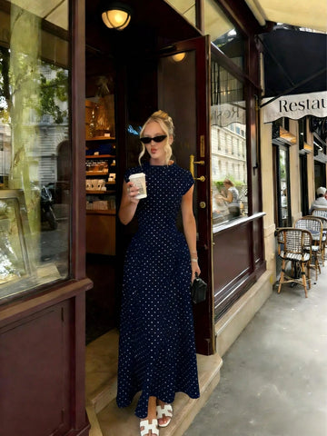 All-Over Print Patchwork Casual Party Elegant Loose Dress