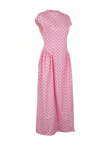 All-Over Print Patchwork Casual Party Elegant Loose Dress