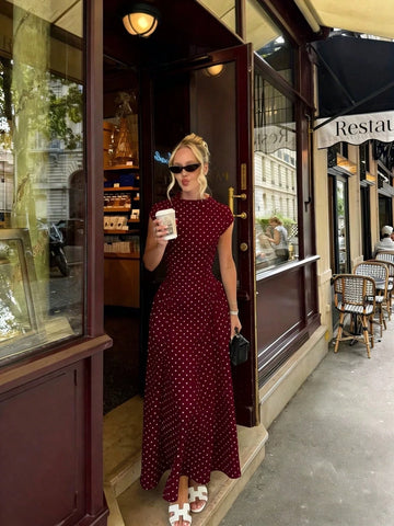 All-Over Print Patchwork Casual Party Elegant Loose Dress