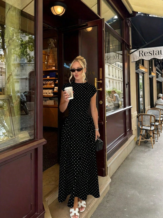 All-Over Print Patchwork Casual Party Elegant Loose Dress