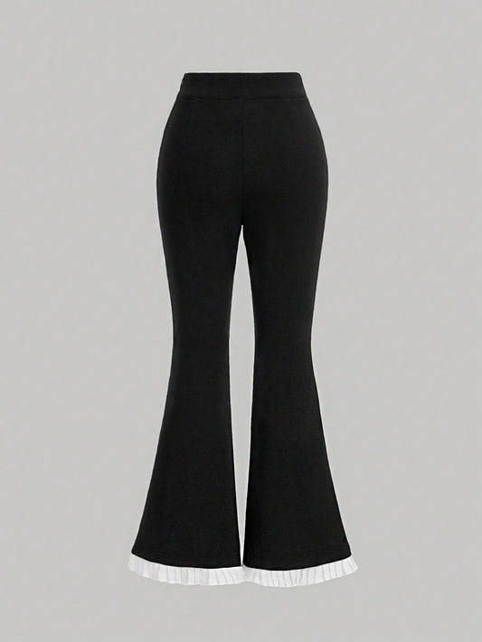 MOD Ladies' Contrast Color Flared Pants