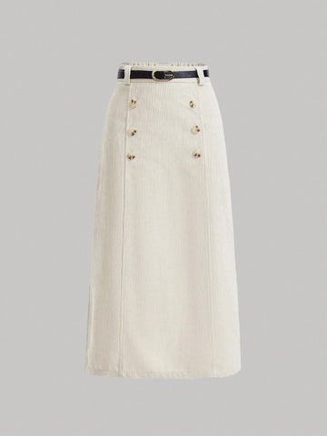 MOD Women's Button Decorated Skirt