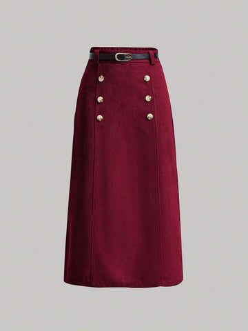 MOD Women's Button Decorated Skirt