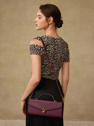 MOTF PREMIUM TEXTURED SQUARE TOP HANDLE BAG