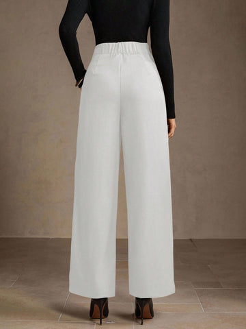 MOTF PREMIUM FOLD PLEATED SLANT POCKET PANTS