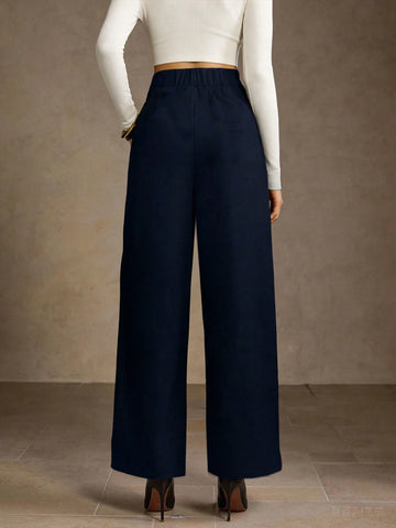 MOTF PREMIUM FOLD PLEATED SLANT POCKET PANTS