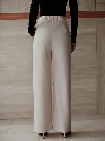 MOTF PREMIUM FOLD PLEATED SLANT POCKET PANTS
