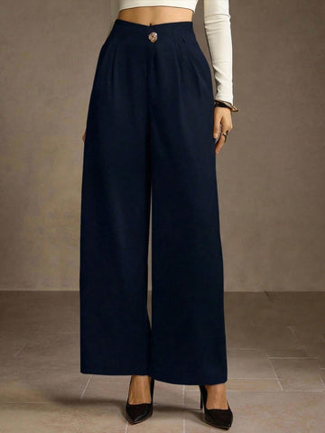 MOTF PREMIUM FOLD PLEATED SLANT POCKET PANTS